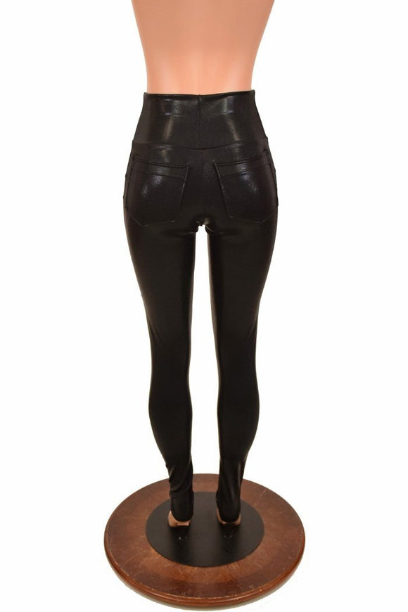 Black Mystique Pocket Leggings - Coquetry Clothing