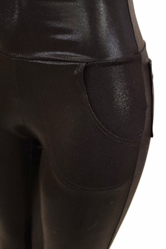Black Mystique Pocket Leggings - Coquetry Clothing