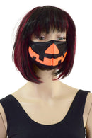 Black Mystique Pumpkin Face Mask - Coquetry Clothing