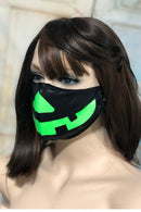Black Mystique Pumpkin Face Mask - Coquetry Clothing