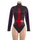 Black Mystique Romper with Inverted Cross - Coquetry Clothing