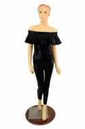 Black Mystique "Sandy" Off Shoulder Catsuit - 1