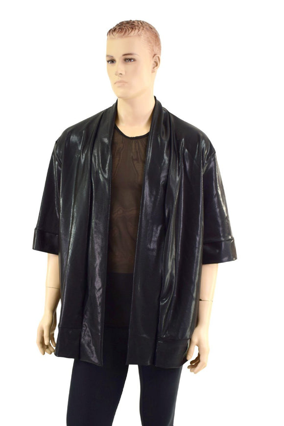 Black Mystique Short Sleeve Not - A - Cardigan - Coquetry Clothing