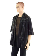 Black Mystique Short Sleeve Not - A - Cardigan - Coquetry Clothing