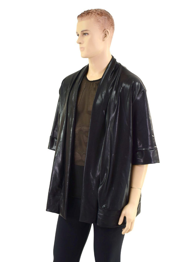 Black Mystique Short Sleeve Not - A - Cardigan - Coquetry Clothing