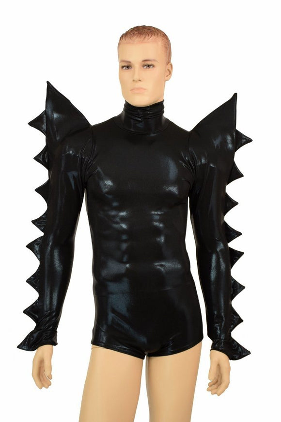 Black Mystique Spiked Romper - Coquetry Clothing