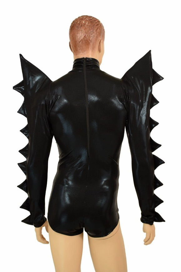 Black Mystique Spiked Romper - Coquetry Clothing