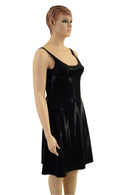 Black Mystique Thin Strap Tank A - Line Dress - Coquetry Clothing