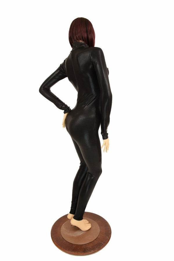 Black Mystique Turtle Neck Catsuit - 2