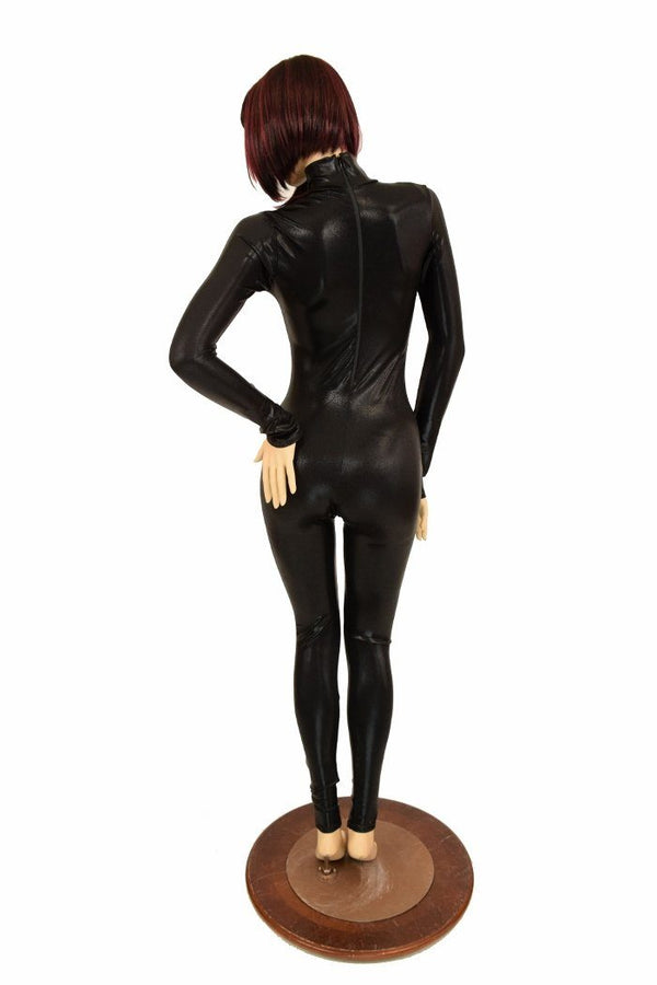 Black Mystique Turtle Neck Catsuit - 3