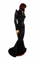 Black Mystique Turtle Neck Gown - Coquetry Clothing