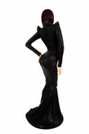 Black Mystique Turtle Neck Gown - Coquetry Clothing