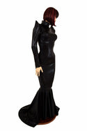 Black Mystique Turtle Neck Gown - 2