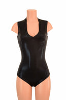 Black Mystique V Neck Romper - Coquetry Clothing