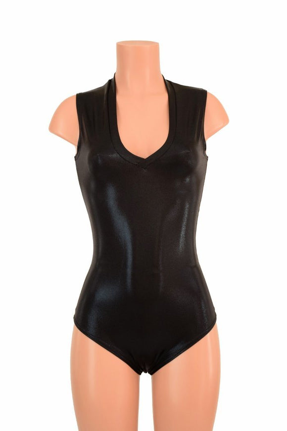 Black Mystique V Neck Romper - Coquetry Clothing