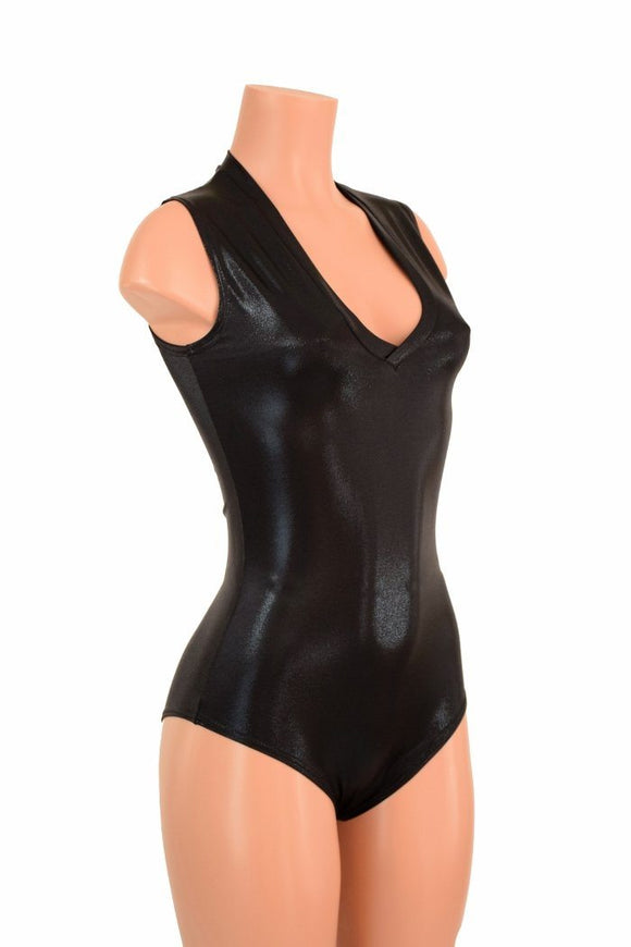 Black Mystique V Neck Romper - Coquetry Clothing