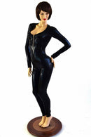 Black Mystique Zipper Catsuit - Coquetry Clothing