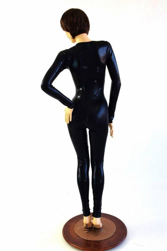 Black Mystique Zipper Catsuit - Coquetry Clothing