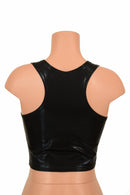 Black Racerback Crop Top - Coquetry Clothing