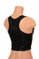 Black Racerback Crop Top - Coquetry Clothing