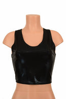 Black Racerback Crop Top - Coquetry Clothing