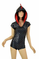 Black & Red Dragon Romper - Coquetry Clothing
