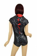 Black & Red Dragon Romper - 4