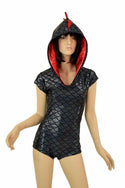 Black & Red Dragon Romper - 5