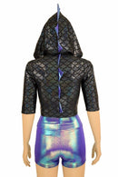 Black Scale Dragon Hoodie Set - Coquetry Clothing
