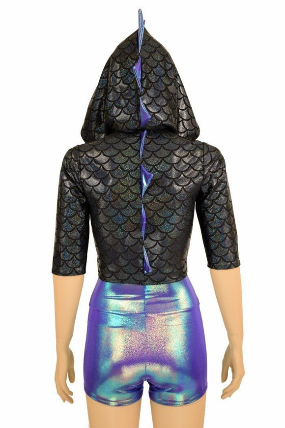 Black Scale Dragon Hoodie Set - Coquetry Clothing