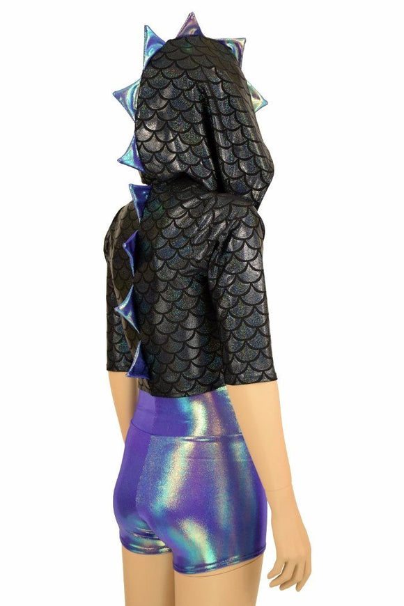 Black Scale Dragon Hoodie Set - Coquetry Clothing