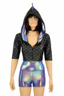 Black Scale Dragon Hoodie Set - Coquetry Clothing