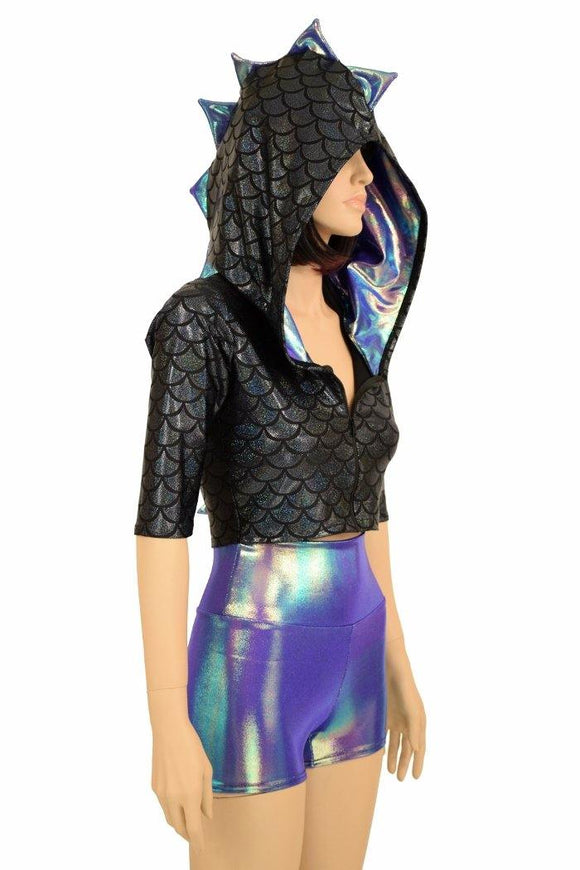 Black Scale Dragon Hoodie Set - Coquetry Clothing