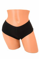 Black Soft Knit Cheeky Booty Shorts - Coquetry Clothing