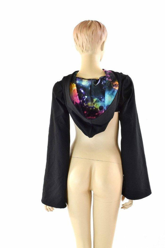 Black Soft Knit Galaxy Bolero - Coquetry Clothing