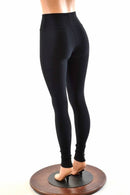Black Soft Knit High Waist Leggings - Coquetry Clothing
