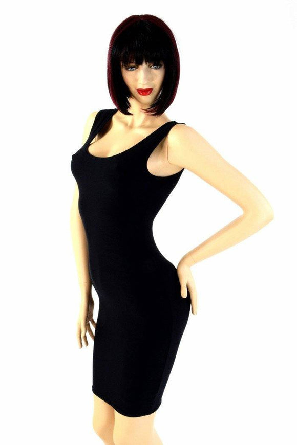 Black Soft Knit Tank Dress - Coquetry Clothing