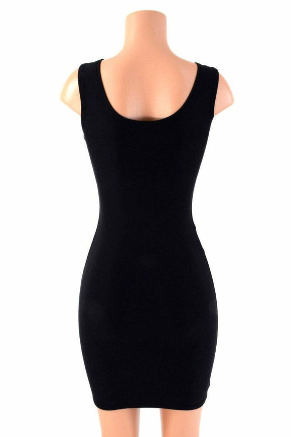 Black Soft Knit Tank Dress - Coquetry Clothing