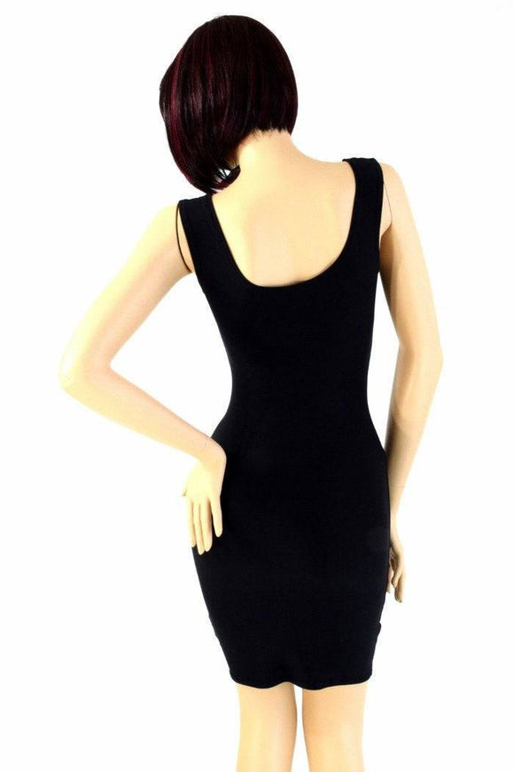 Black Soft Knit Tank Dress - Coquetry Clothing