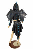 Black "Space Dragon" Set (+Dragon Wings!) - Coquetry Clothing