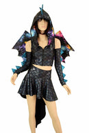 Black "Space Dragon" Set (+Dragon Wings!) - Coquetry Clothing