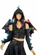 Black "Space Dragon" Set (+Dragon Wings!) - Coquetry Clothing