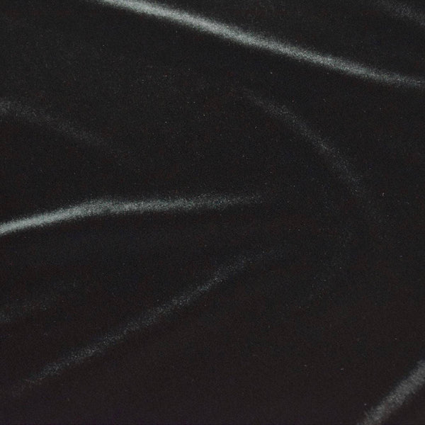 Black Stretch Velvet Fabric - 3