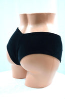 Black Velvet Cheeky Booty Shorts - Coquetry Clothing