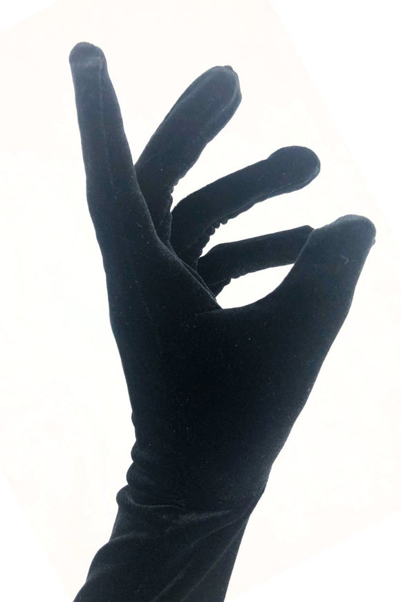 Black Velvet Gloves - Coquetry Clothing