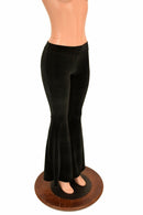Black Velvet High Waist Solar Flares - Coquetry Clothing