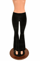 Black Velvet High Waist Solar Flares - Coquetry Clothing