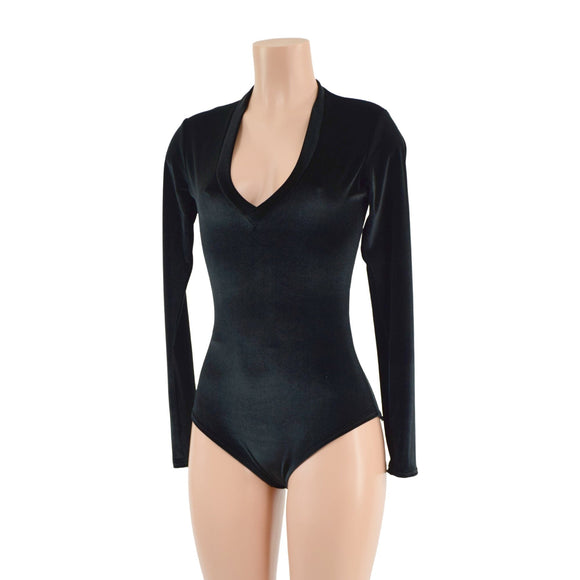 Black Velvet Romper - Coquetry Clothing