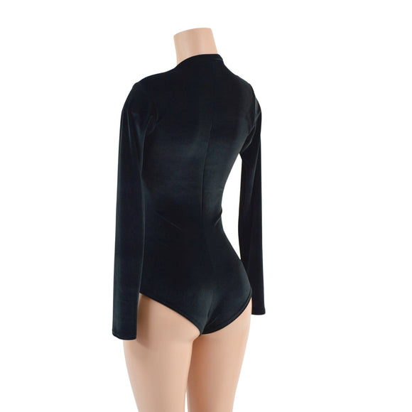 Black Velvet Romper - Coquetry Clothing