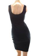 Black Velvet Tank Dress - 4